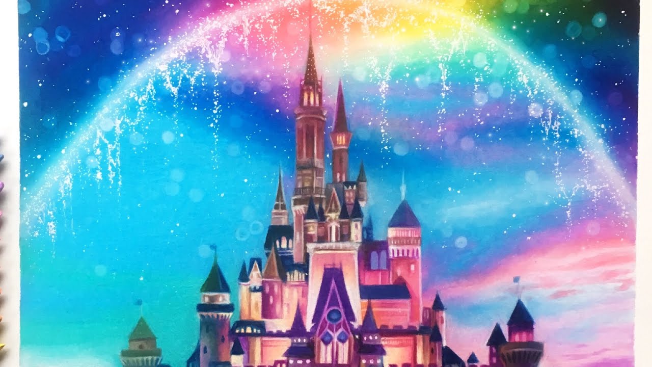 Time Lapse Drawing: Disney Castle
