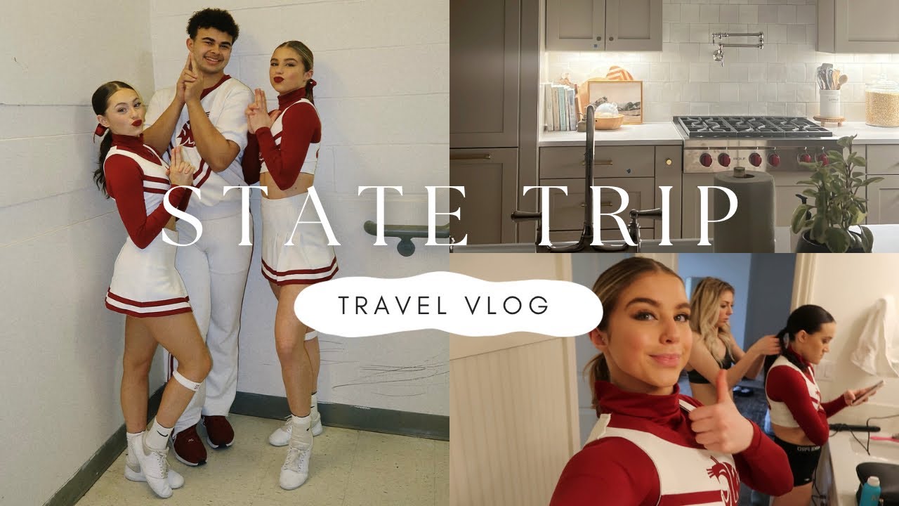 TRAVEL VLOG | WSU Cheer | Road Trip | State Performance