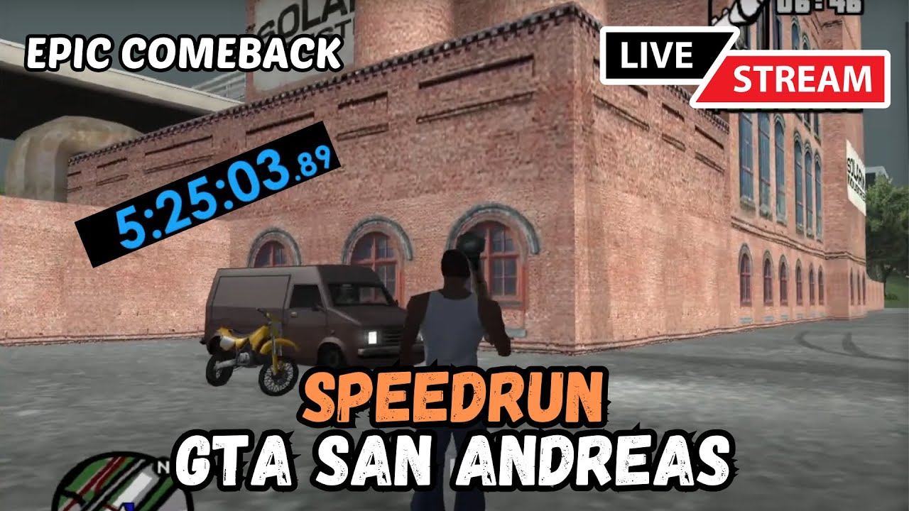 Live Rekor Speedrun GTA San Andreas | Speedrun Indonesia 