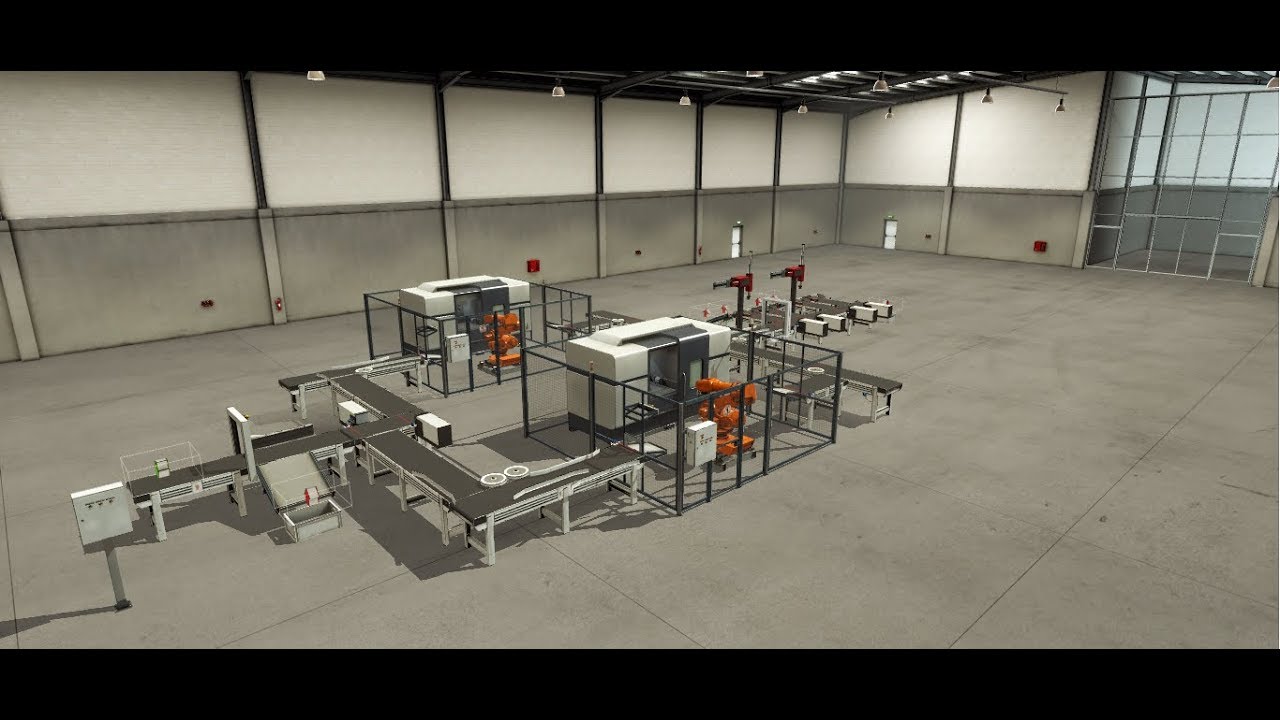 Automatización de una estación de mecanizado y de ensamble - Factory I/O