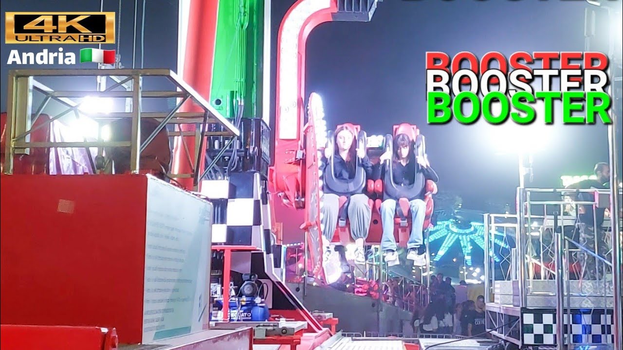 BOOSTER Giostre 2023 Andria 🇮🇹  Lunapark 4K
