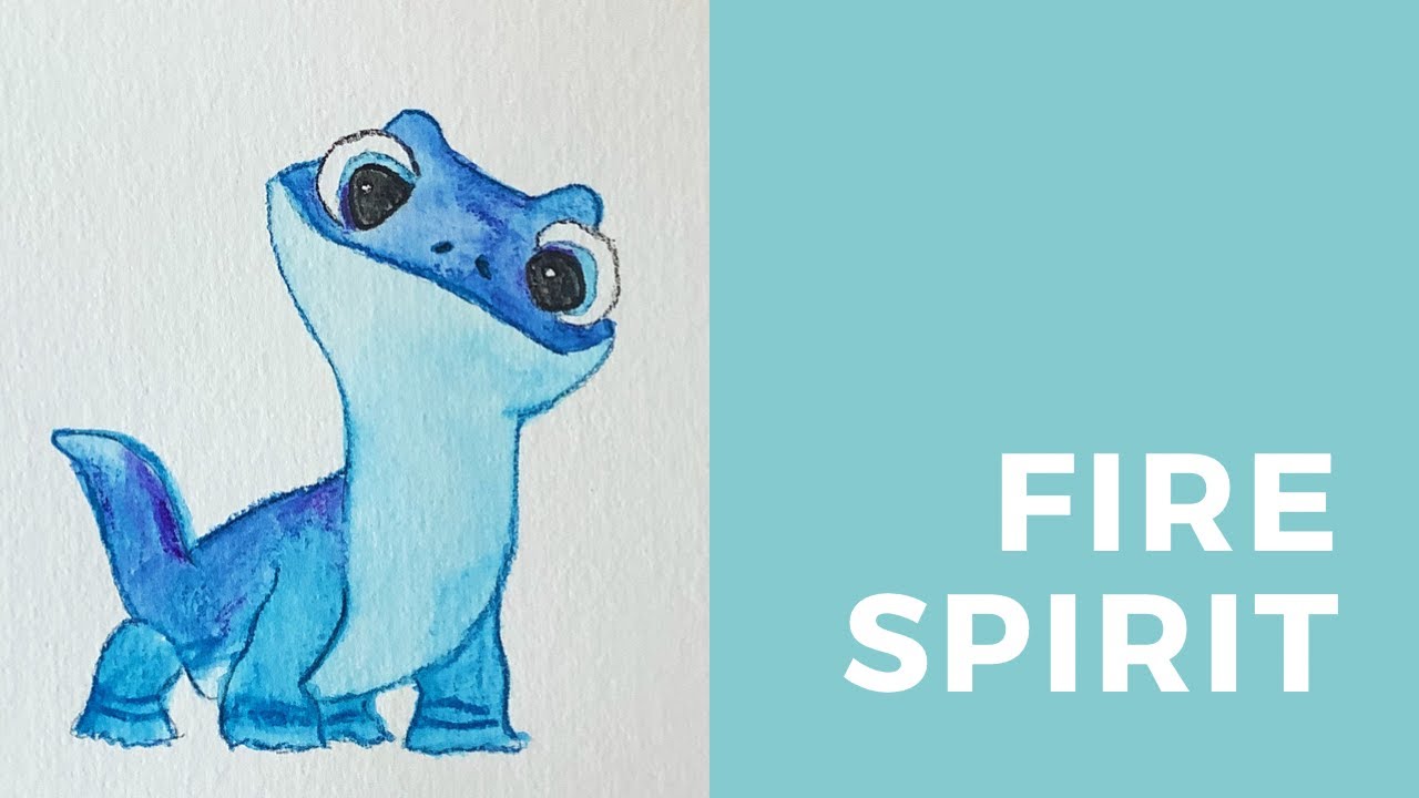 How to draw and paint the Fire Spirit from Frozen 2