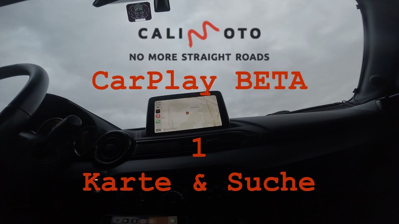 Calimoto CarPlay Beta 7.2.2 - Karte und Suche