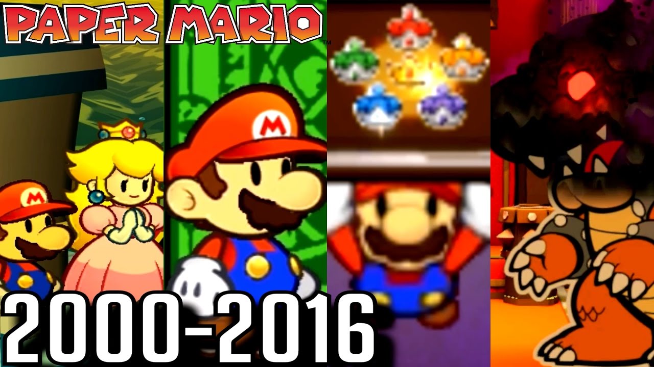 Paper Mario ALL ENDINGS 2000-2016 (Wii U, 3DS, GC, N64)