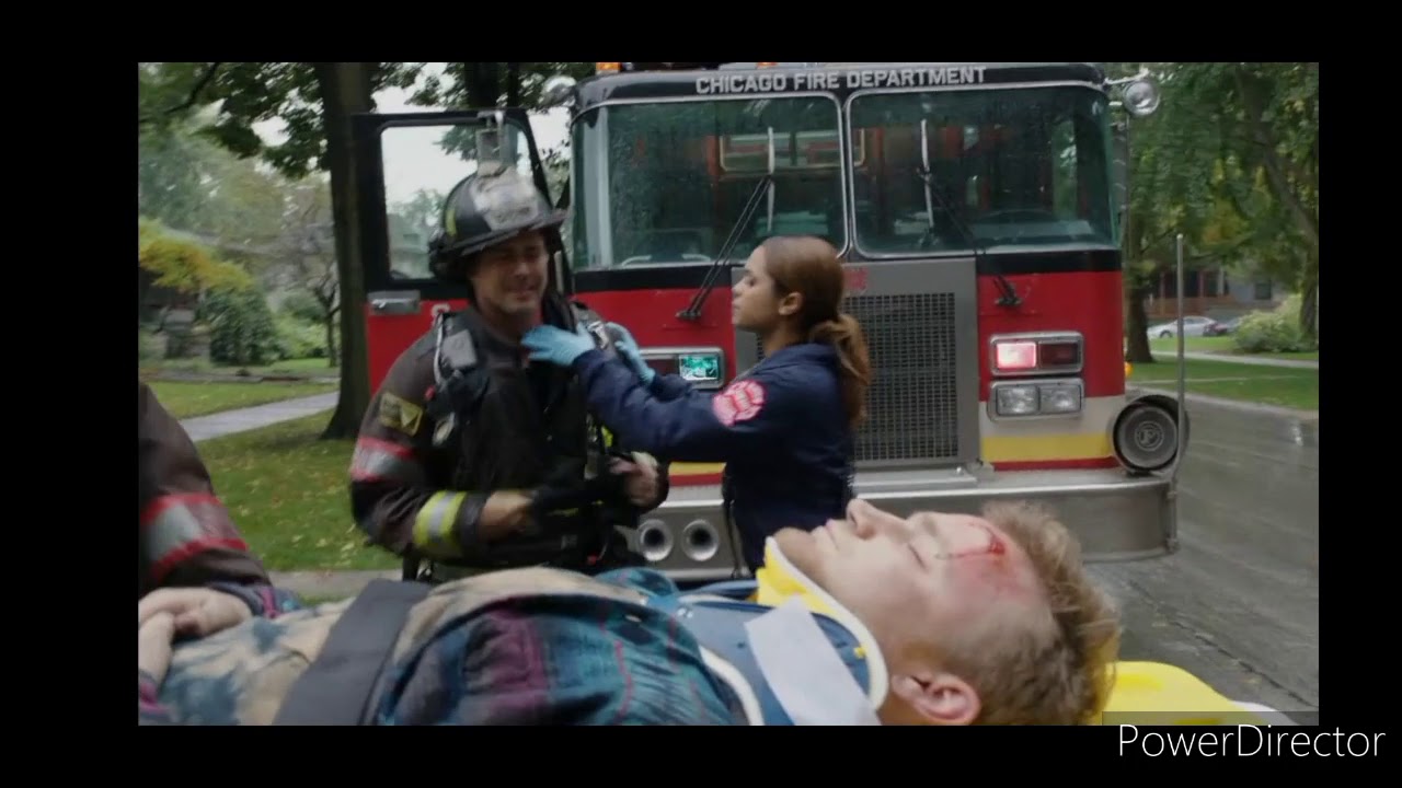 CHICAGO FIRE Severide burns his neck