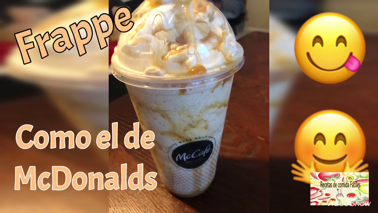 Receta de frappe de caramelo como la de McDonalds