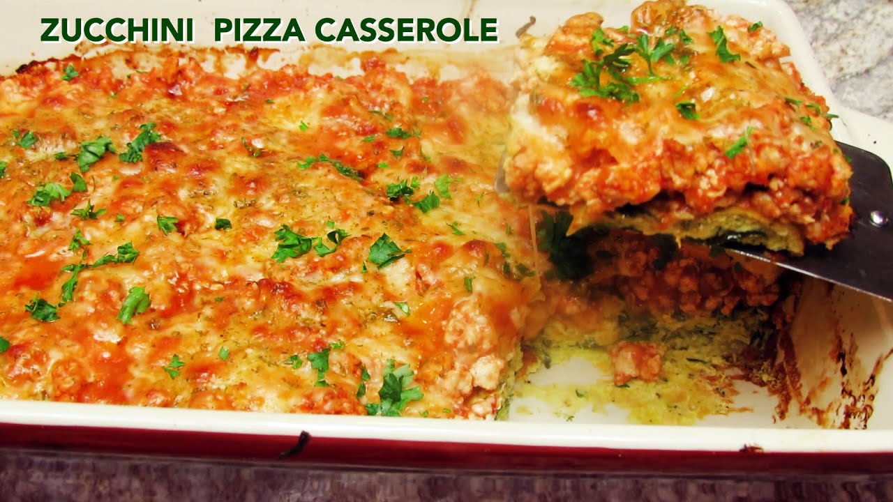 ZUCCHINI PIZZA CASSEROLE | ZUCCHINI RECIPE