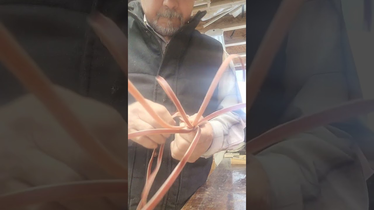 Part 3 of braiding a Rawhide hondo.