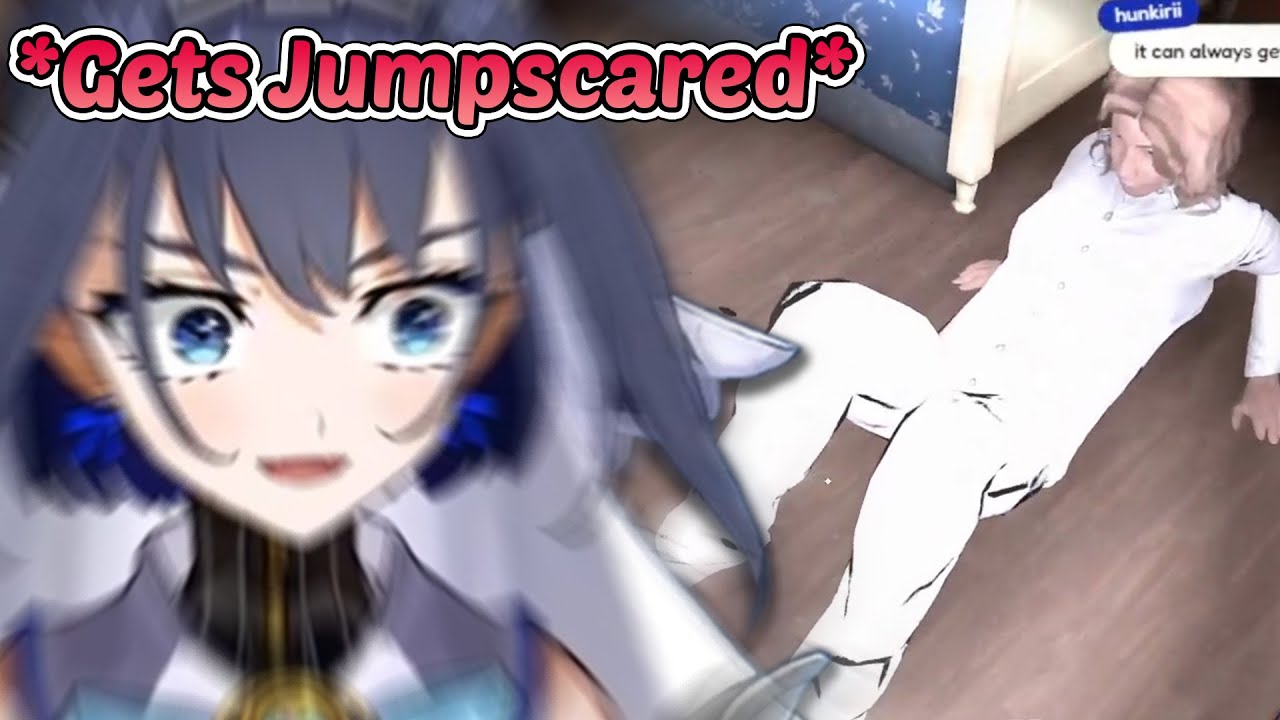 Kronii Has the Funniest Reaction to Jumpscare