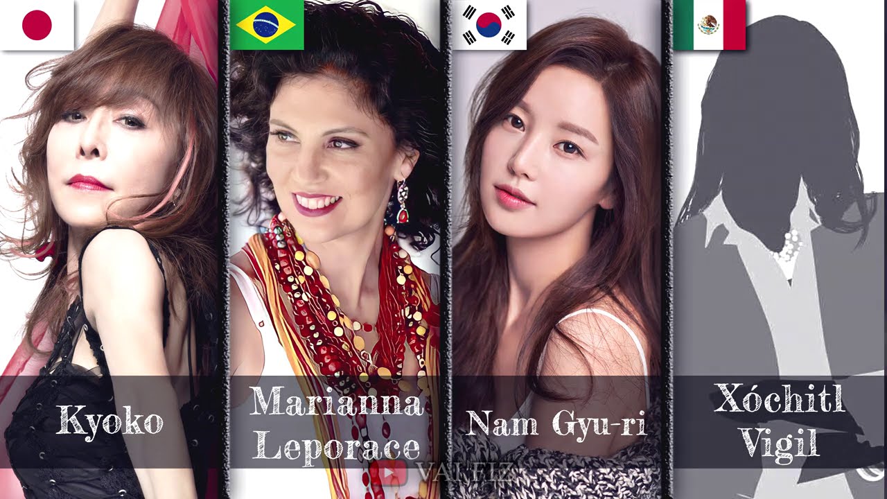 Corrector Yui theme epic Mashup: Kyoko, Marianna Leporace, Nam Gyu-ri & X&oacute;chitl Vigil