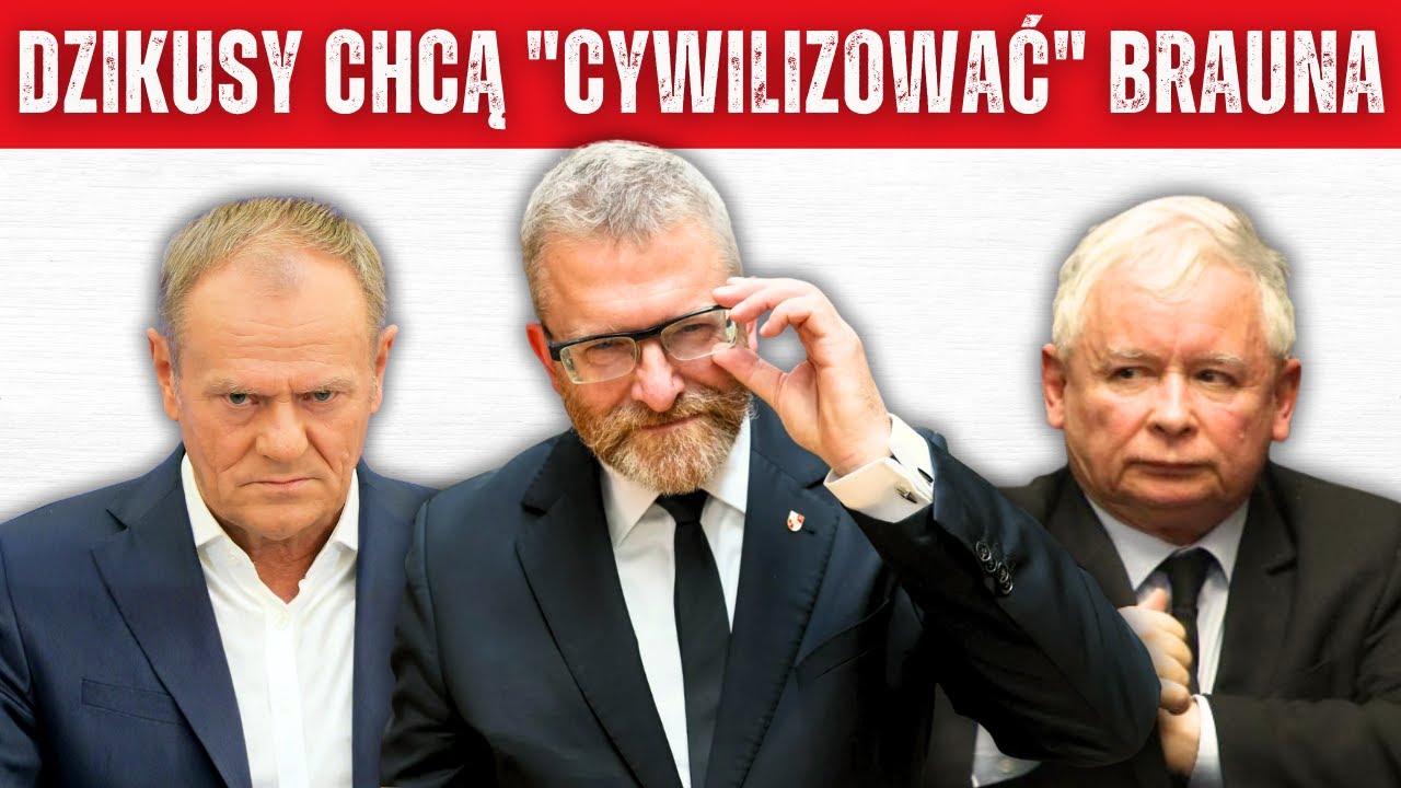 Kaczyński kontra Braun. Michalkiewicz pyta: Jaka cywilizacja żydowska? MEN do likwidacji od zaraz!