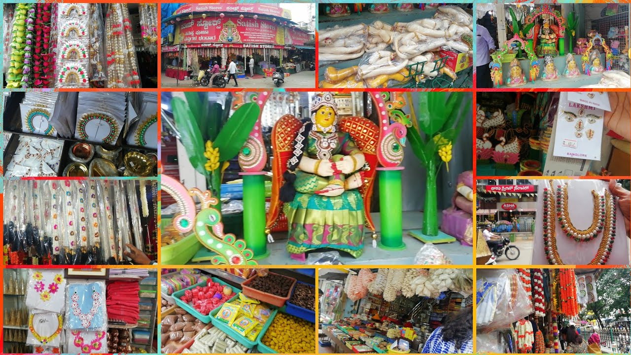 Varalakshmi pooja Shopping at Gandhi Bazar / Banglore / Pooja Accessoires shopping haul