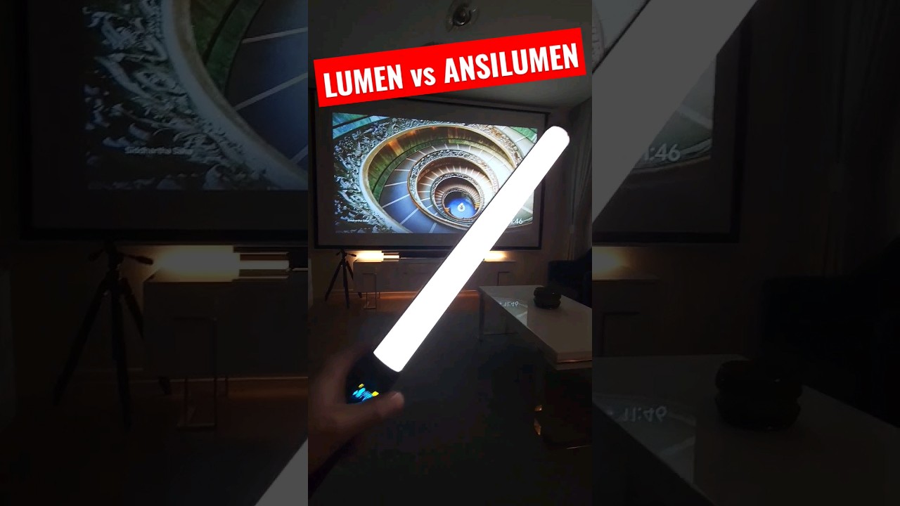 Lumen против Ansilumen: краткое объяснение #проектор #консоль #проекционныйэкран #кинотеатр #игры...