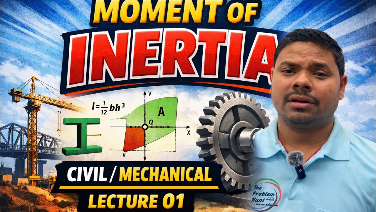 📘 Moment of Inertia | Lecture 01 | Civil & Mechanical Engineering