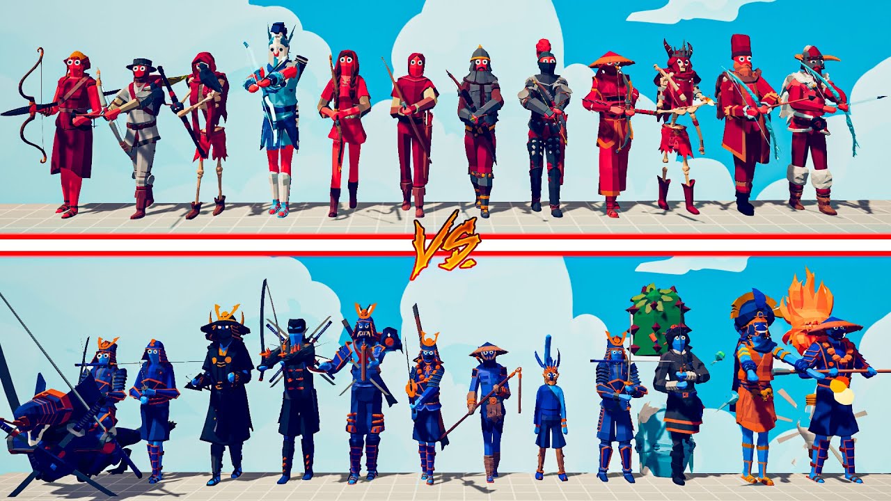 ARCHER TEAM vs DYNASTY TEAM - Totally Accurate Battle Simulator | TABS