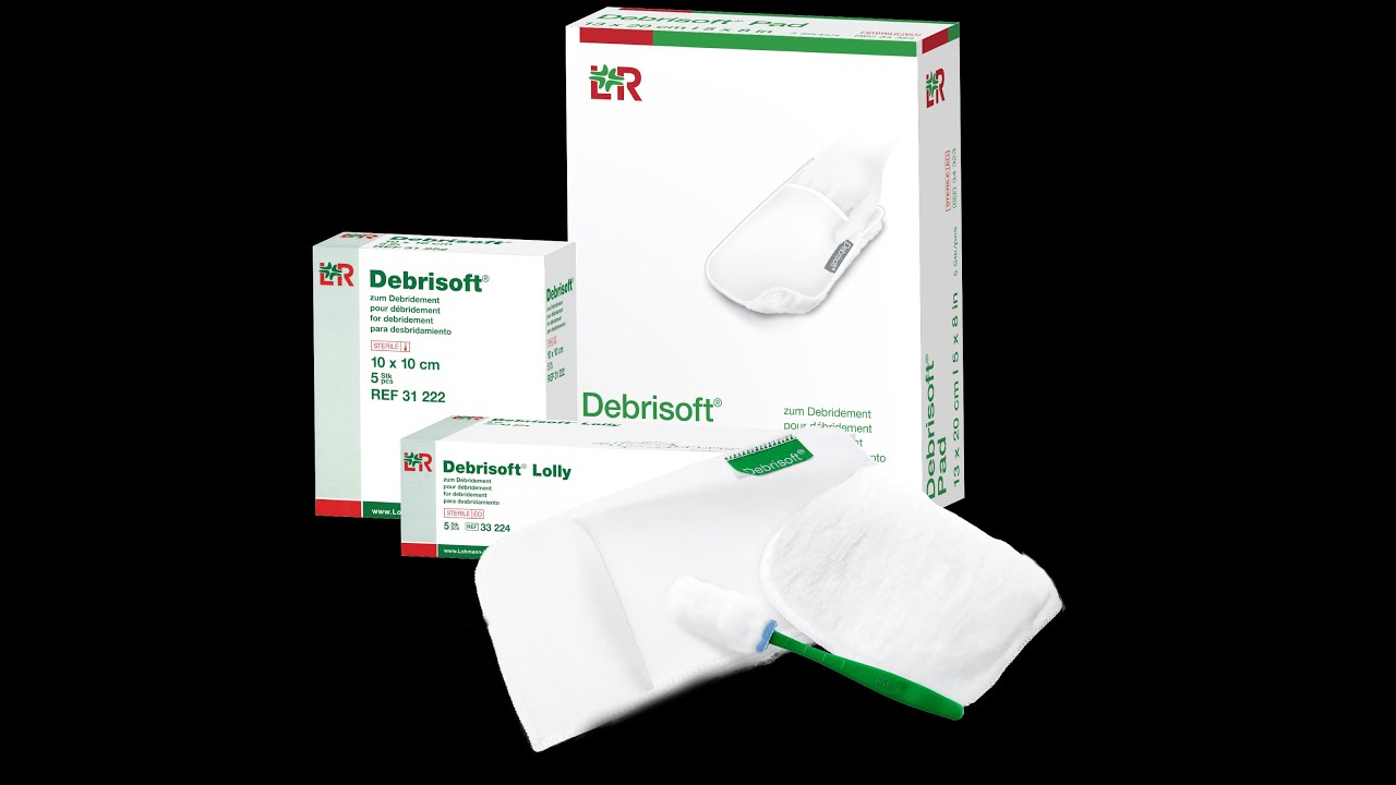 Bước 1: L&agrave;m sạch vết thương  với Debrisoft