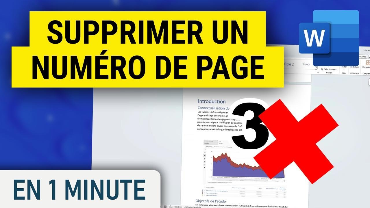 Supprimer un numéro de page spécifique sur Word