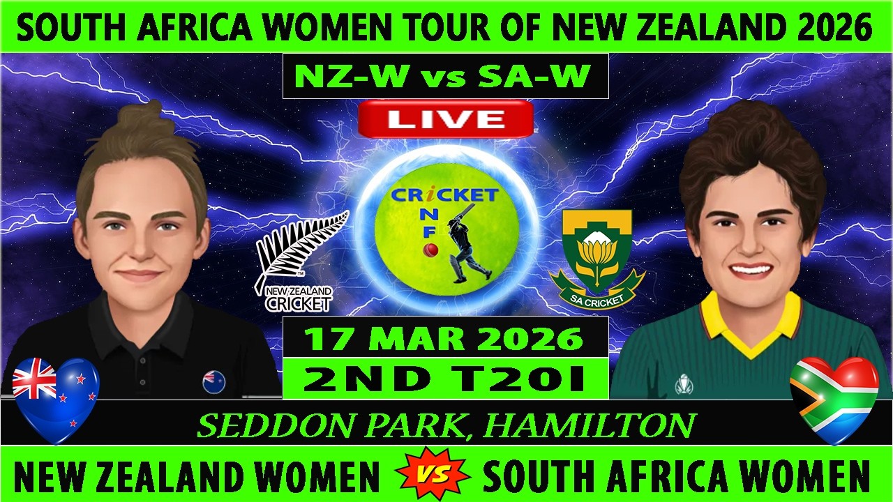 New Zealand Women vs South Africa Women | NZW vs SAW | 2nd T20I of SAW vs NZW | NZ-W vs SA-W Live