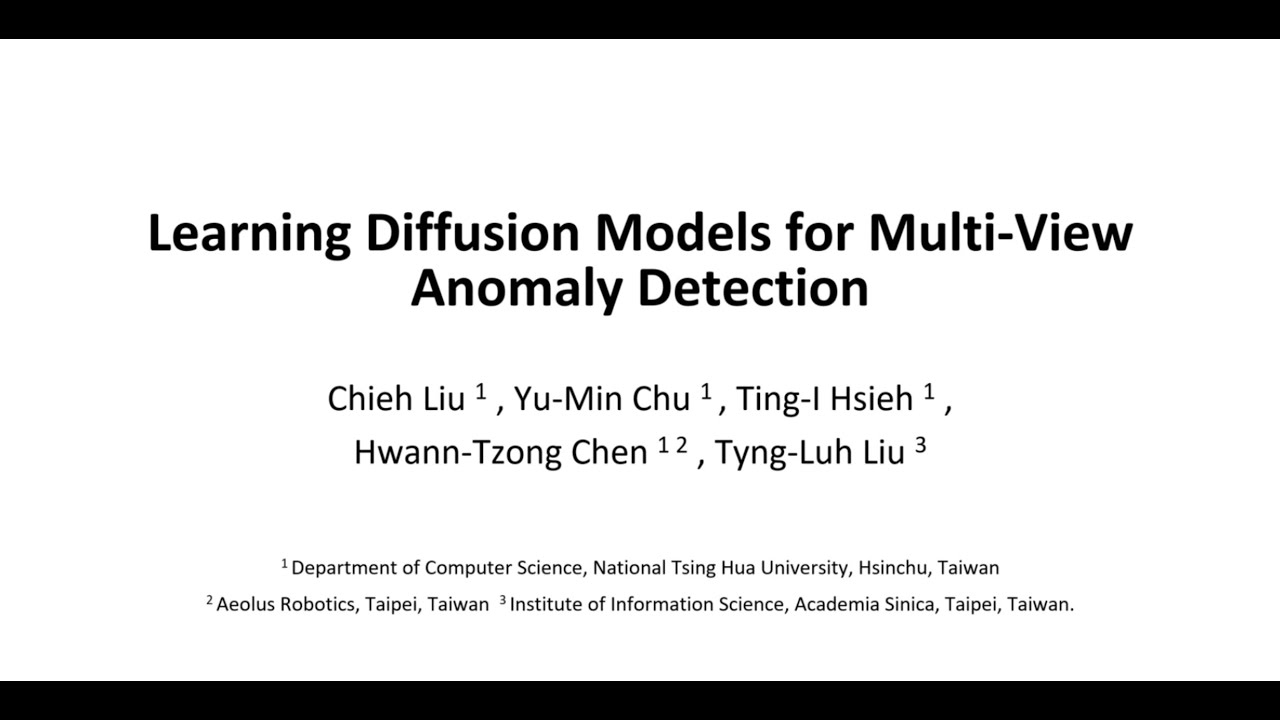 [ECCV 2024] Learning Diffusion Models for Multi-View Anomaly Detection