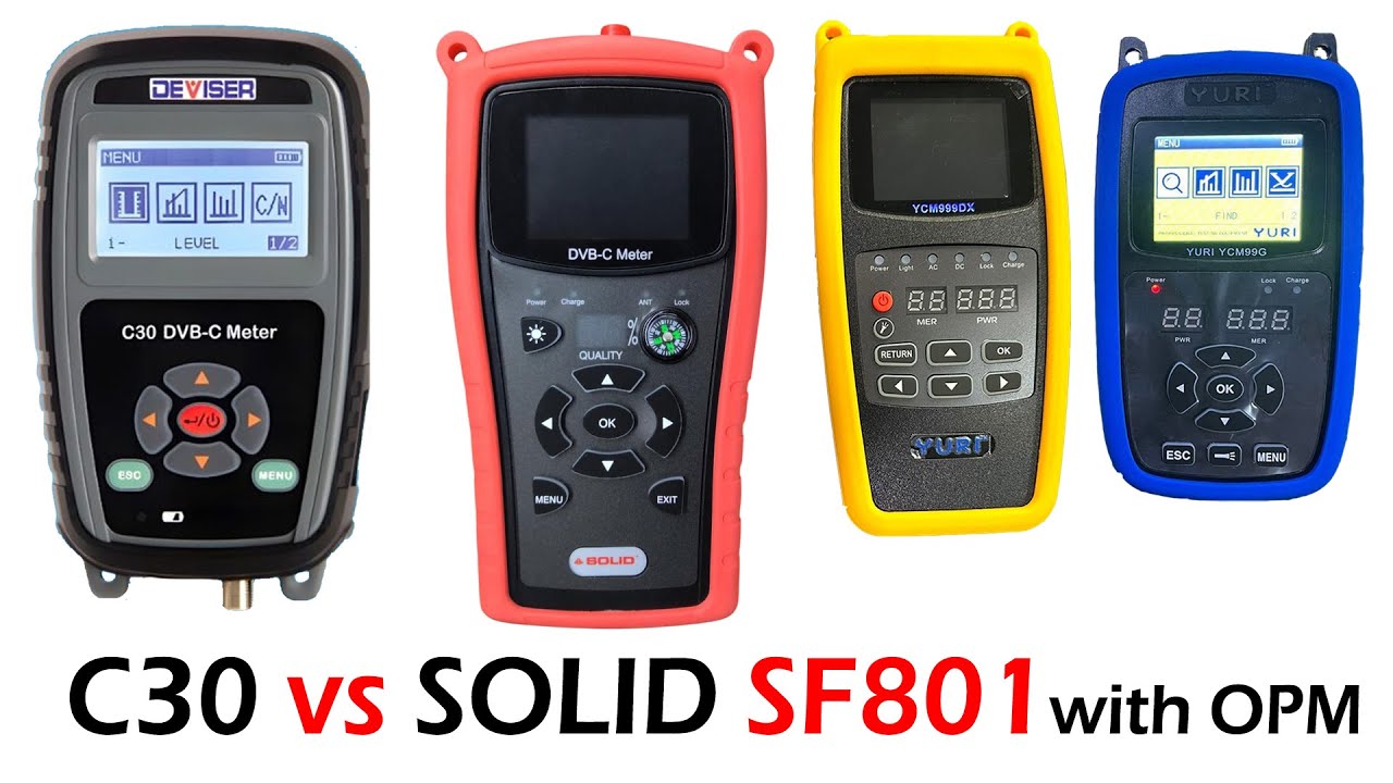 Solid SF-801 vs Deviser C30 🔥 Signal Level MER Test & Optical Meter Review | Cable TV Digital Meter