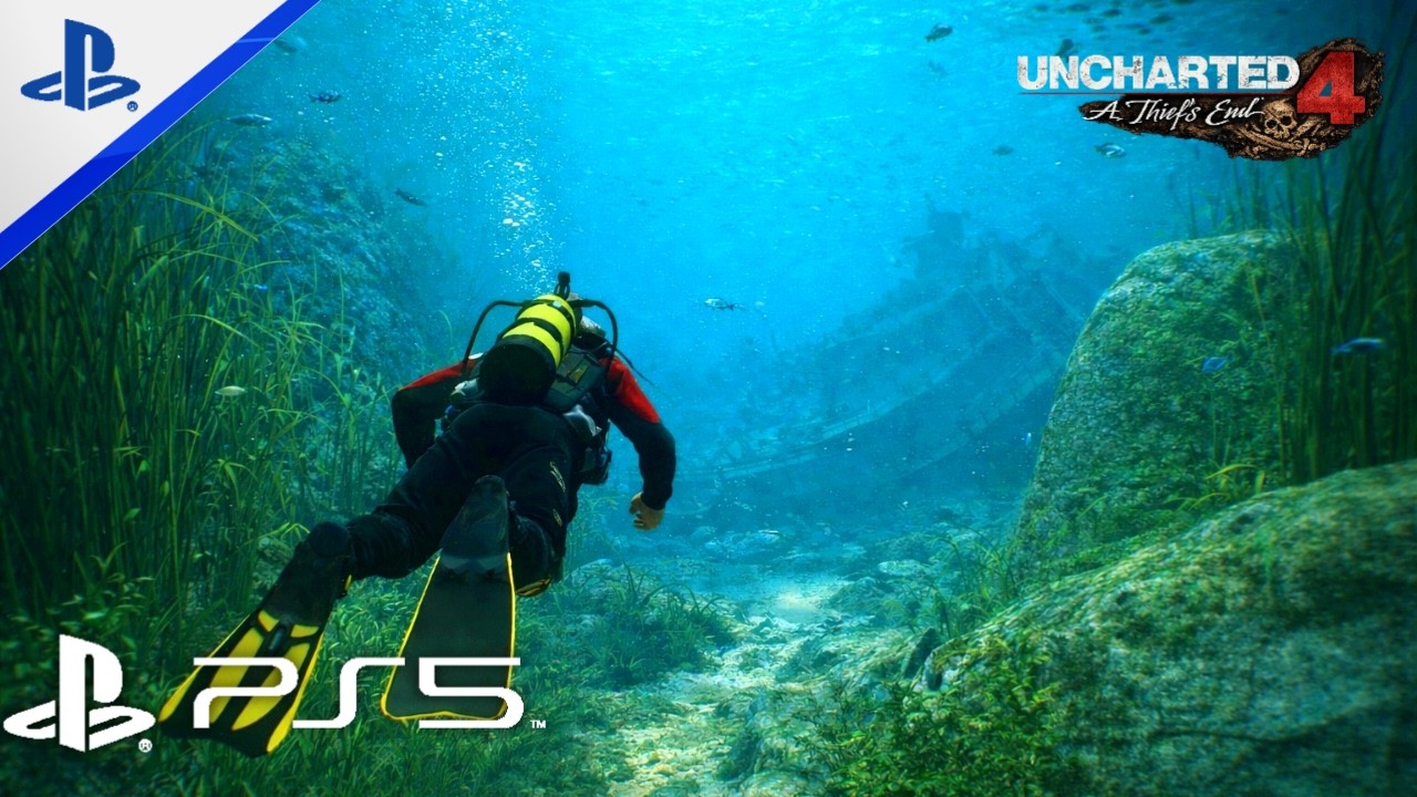 The Malaysia Job Underwater Mission - Uncharted 4: A Thief’s End | PS5