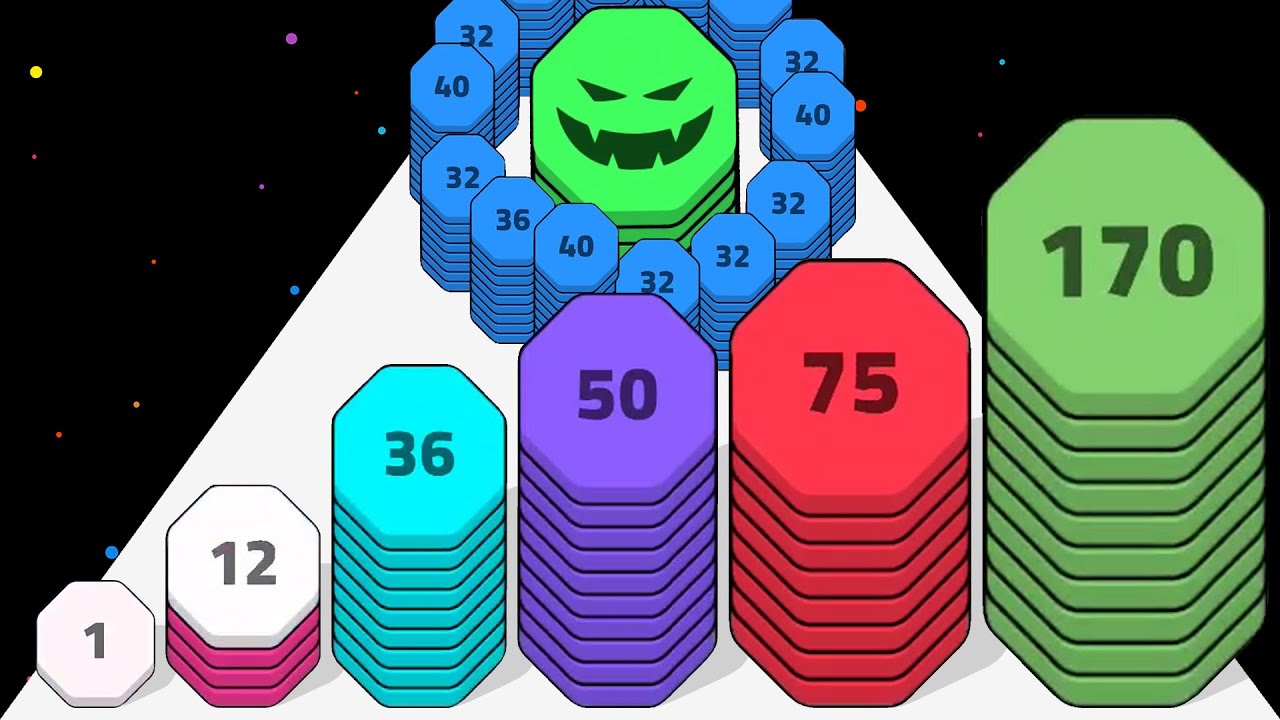 STACK ATTACK!! - Number Shooter (Satisfying ASMR Game)