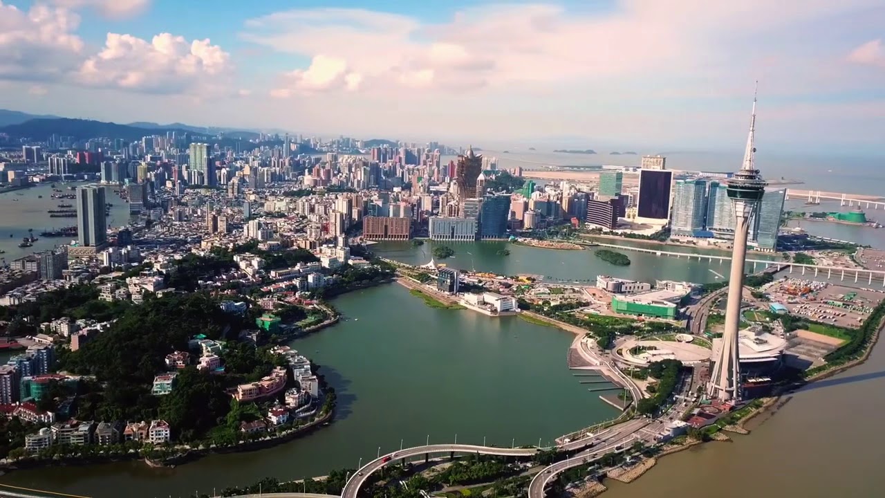 Macau from above - Drone Video 4K