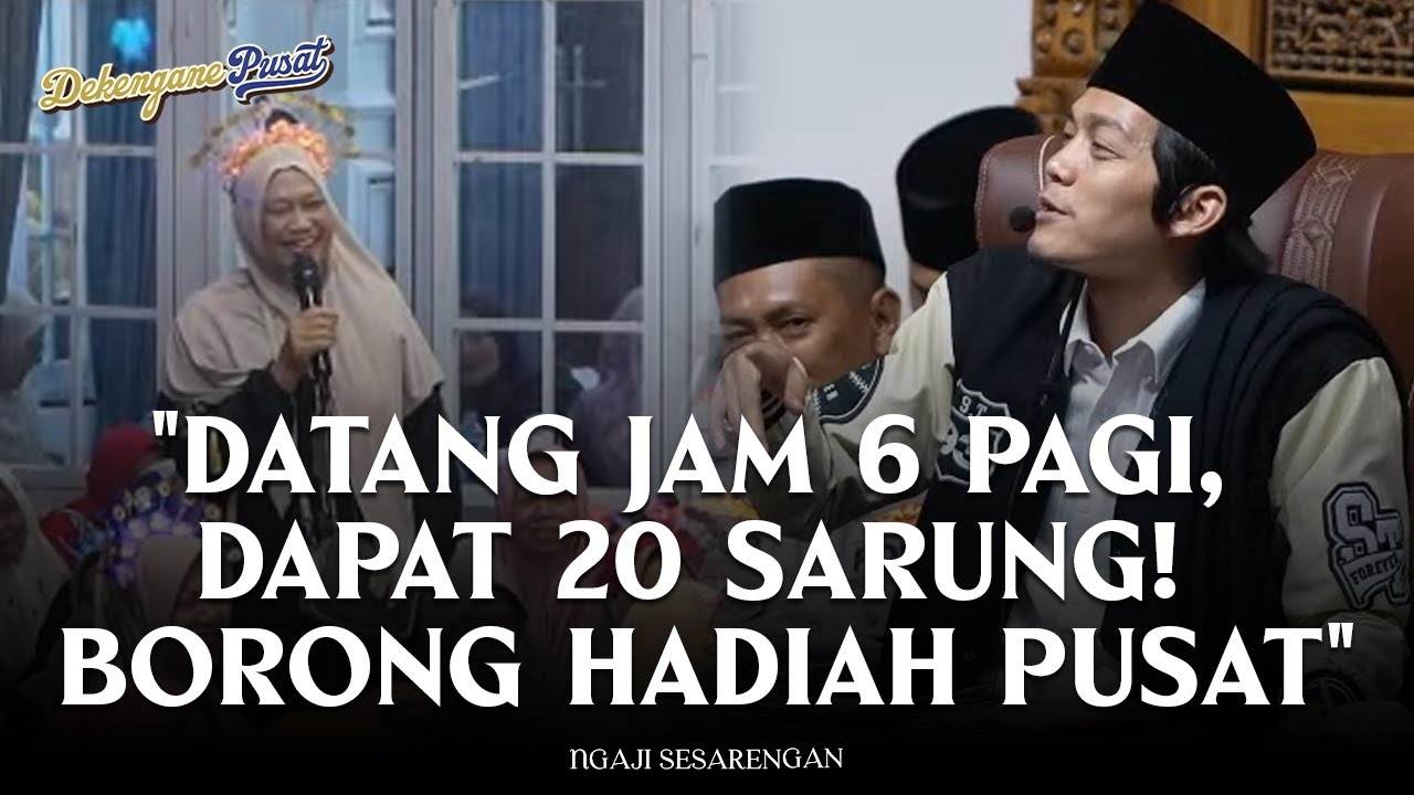 BORONG SARUNG! Perjuangan Jamaah Demak Jam 6 Pagi Sudah Sampai ST, Langsung Dapat 20 Biji Sarung 🤩🎁