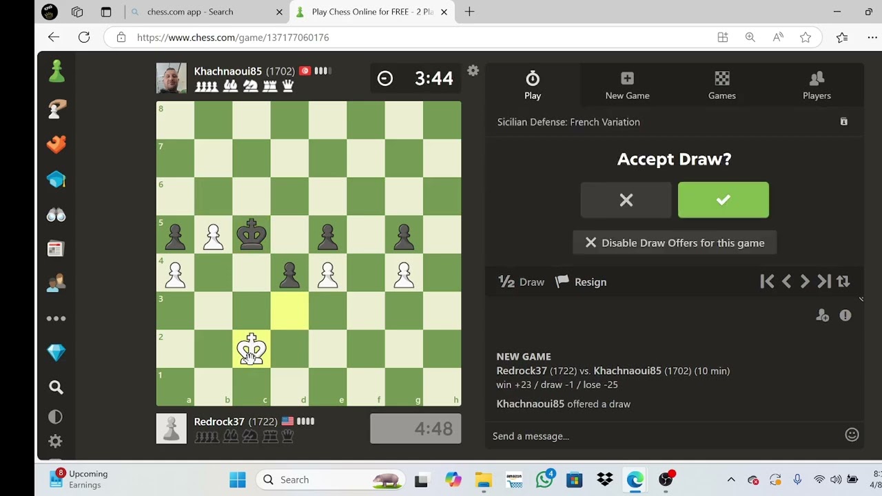 Ajedrez de aficionado meta 2000 elo en chess a 10 minutos