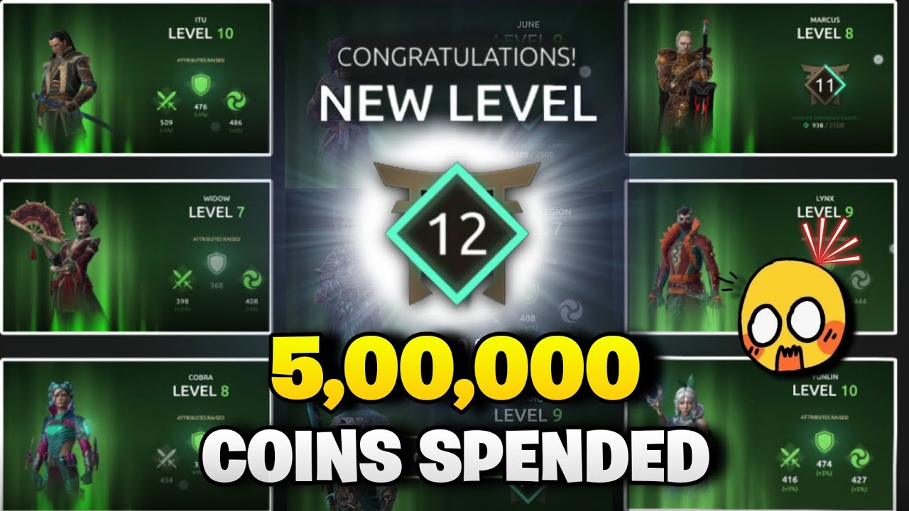 I SPENT 5,00,000 COINS To Reach DOJO LEVEL 12 🔥 | Shadow Fight Arena Hero Upgrades