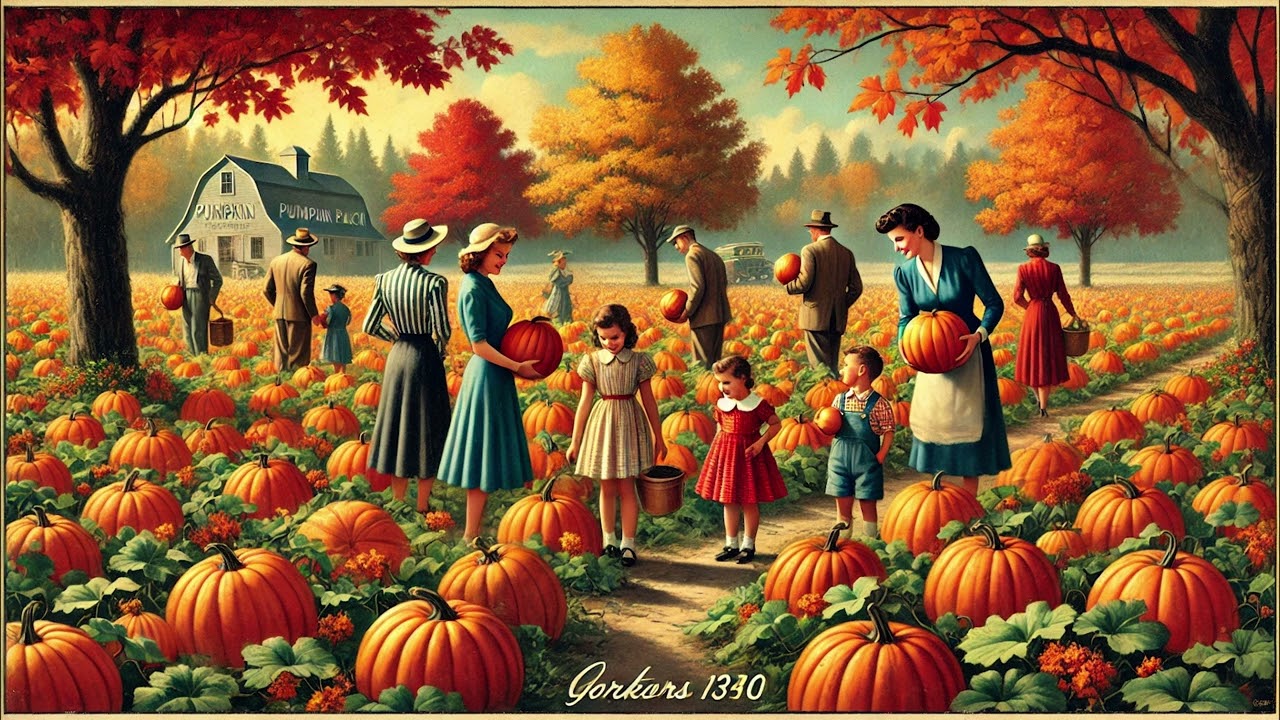 1940s Halloween Music: Pumpkin Patch Seranade - Vintage 1940s Halloween Song 🎃🎃