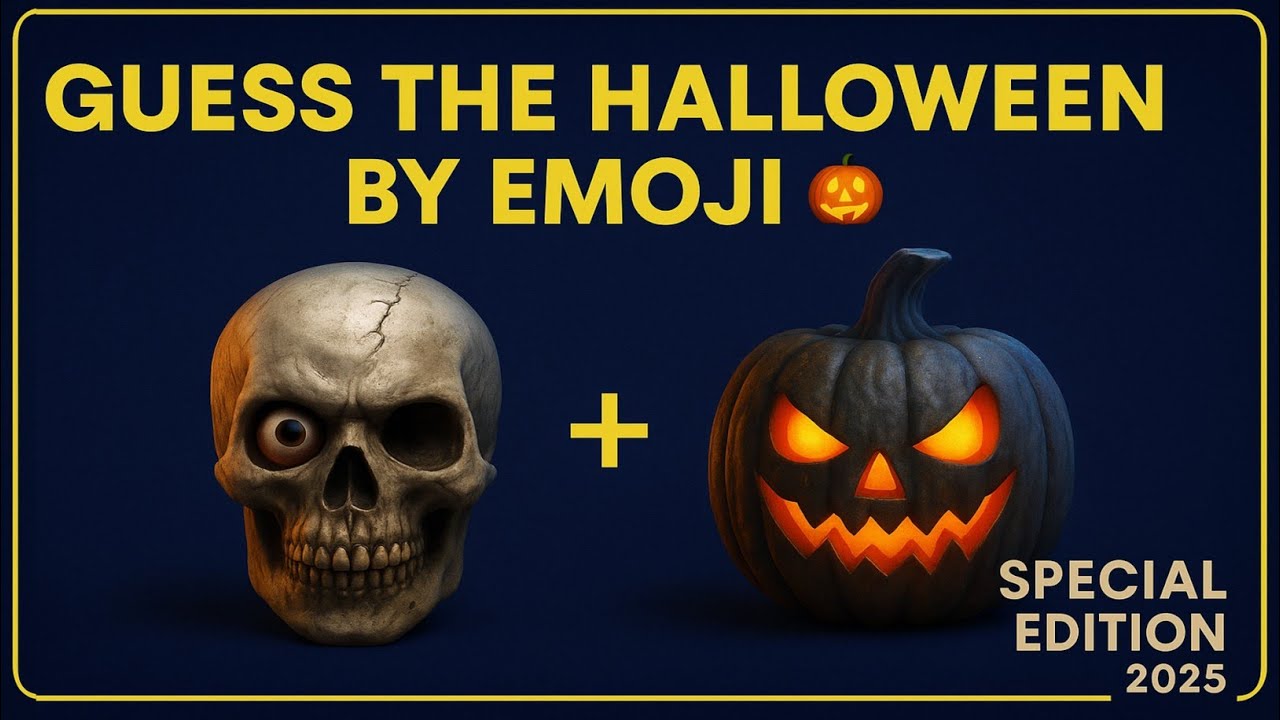 Guess the Halloween by Emoji 🎃 | 2025 Special Edition (50 Rounds) | Ultimate Spooky Quiz Challenge