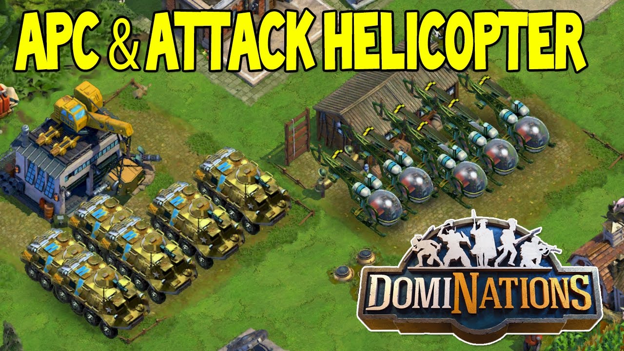 DomiNations - APC and ATTACK HELICOPTER ! NEW ATOMIC AGE UNITS ! (Ep #40)
