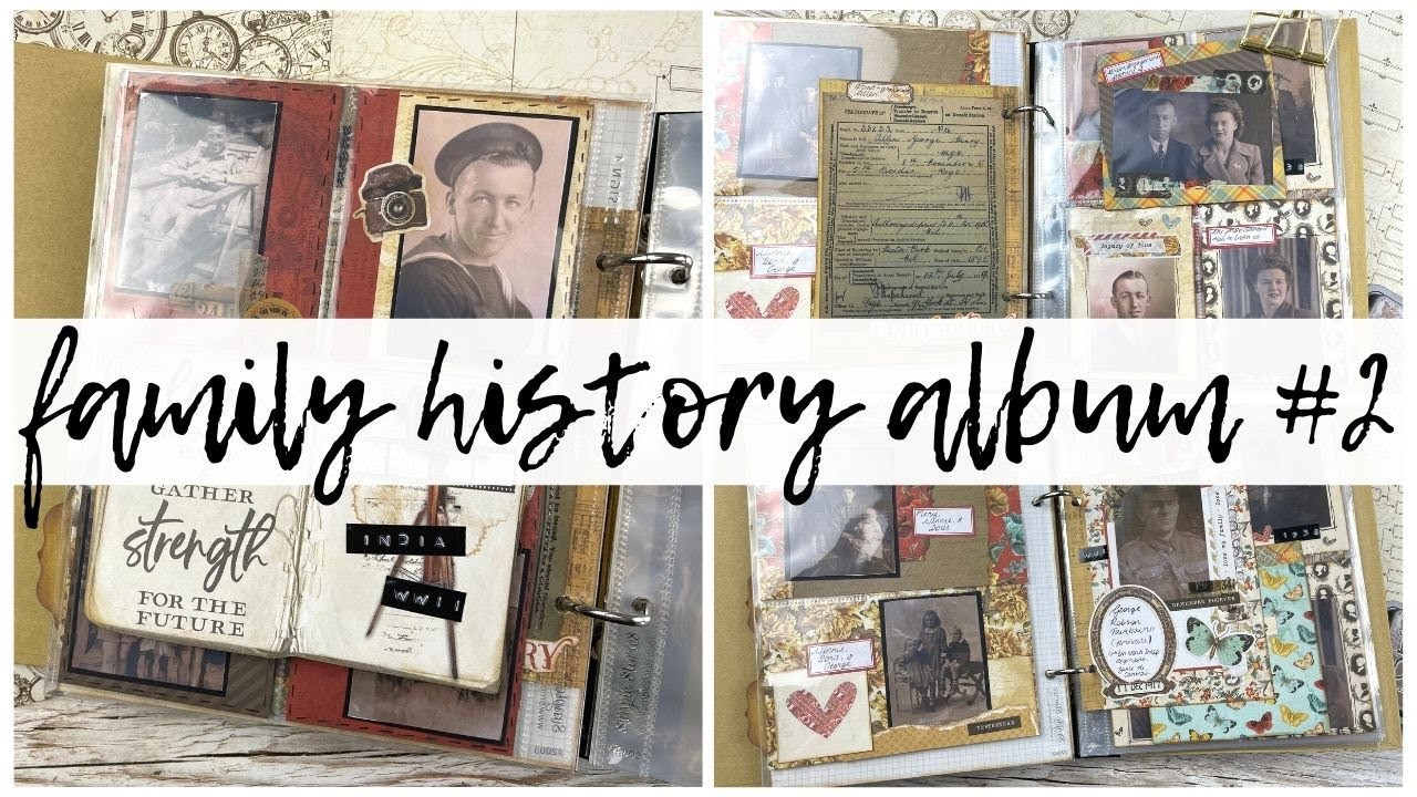 Family History 6x8 Album | 2 | with Simple Stories Vintage Ancestry | ms.paperlover