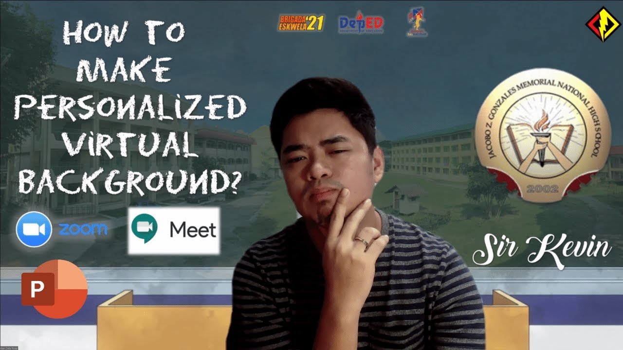 PERSONALIZED VIRTUAL BACKGROUND FOR ZOOM AND GOOGLE MEET - HOW TO STEP BY STEP TUTORIAL 2021
