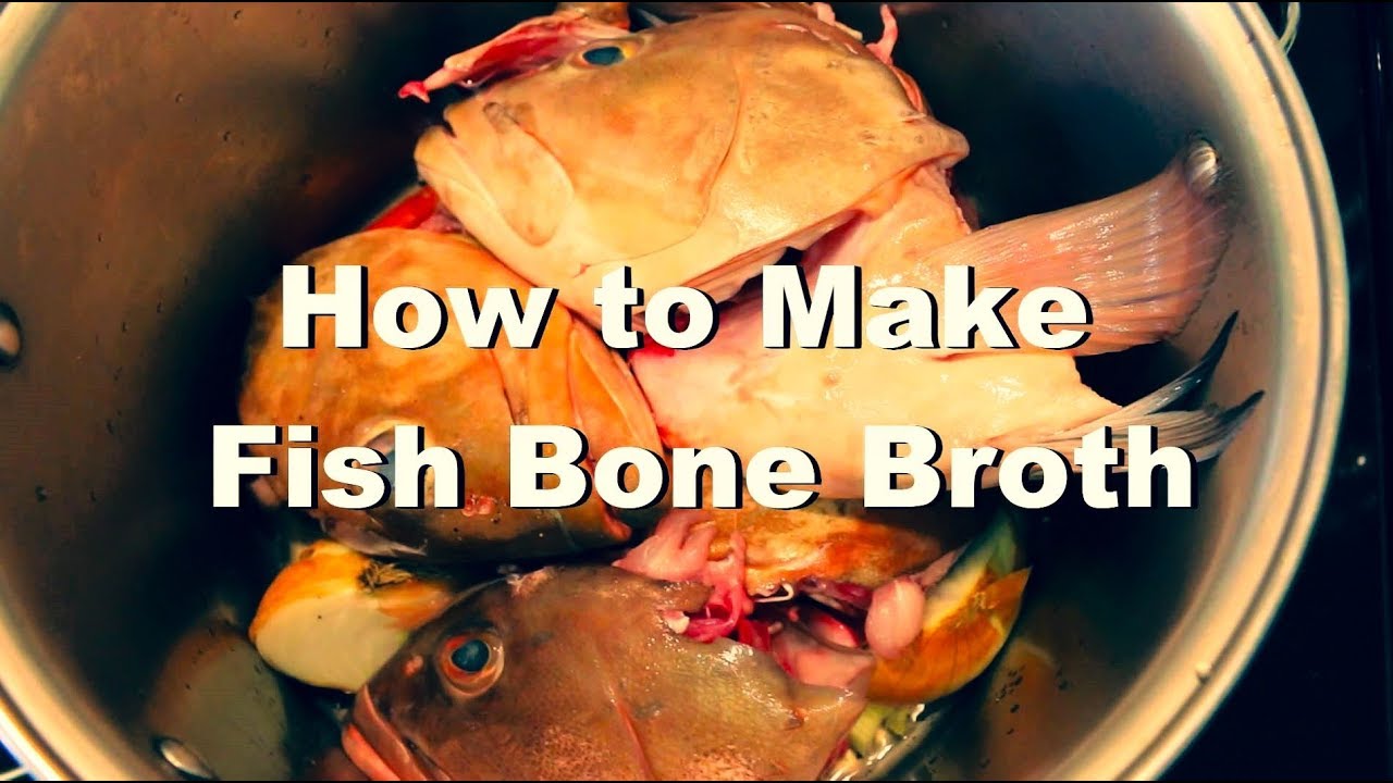 How to make organic fish bone broth Paleo diet recipe