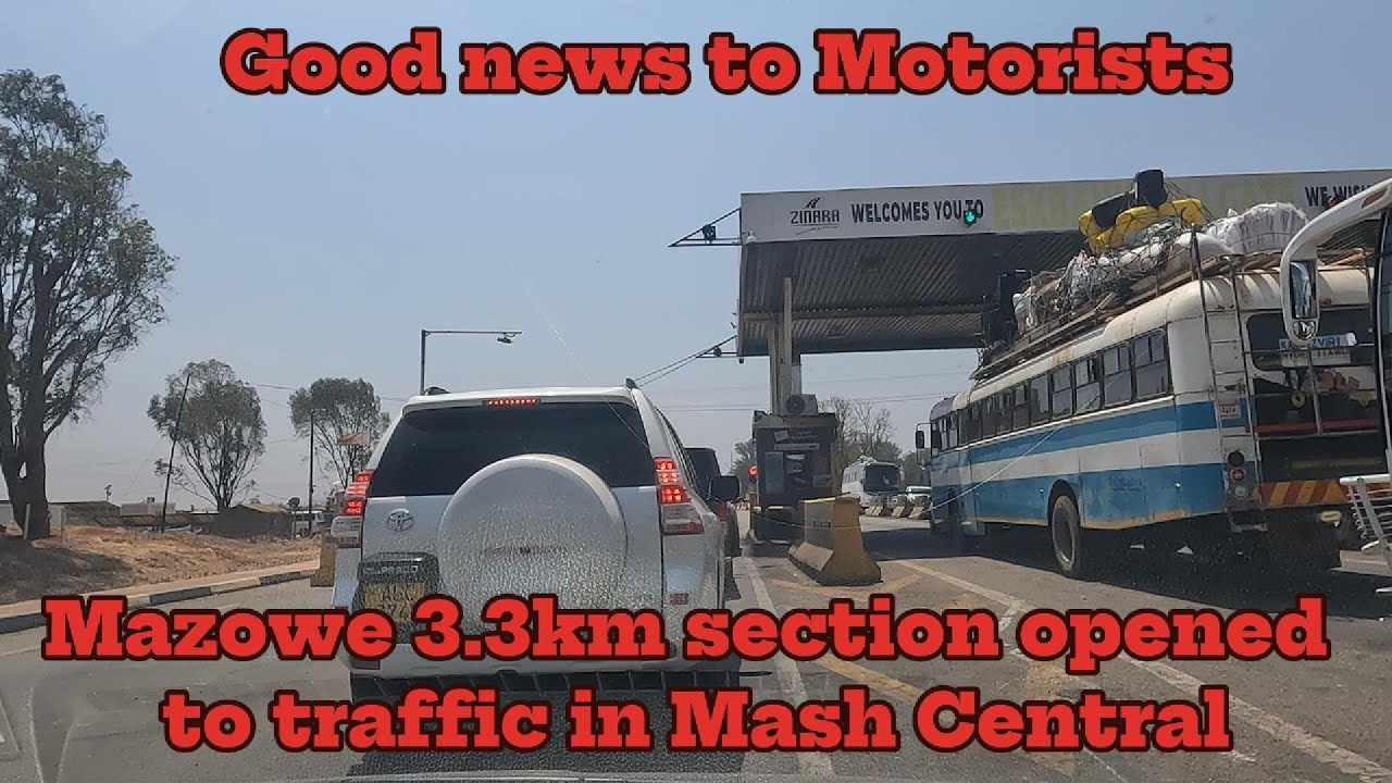 Mazowe 3 3KM Section opened to traffic in Mash Central #zimbabwe #harare #travel #roads #tourist 