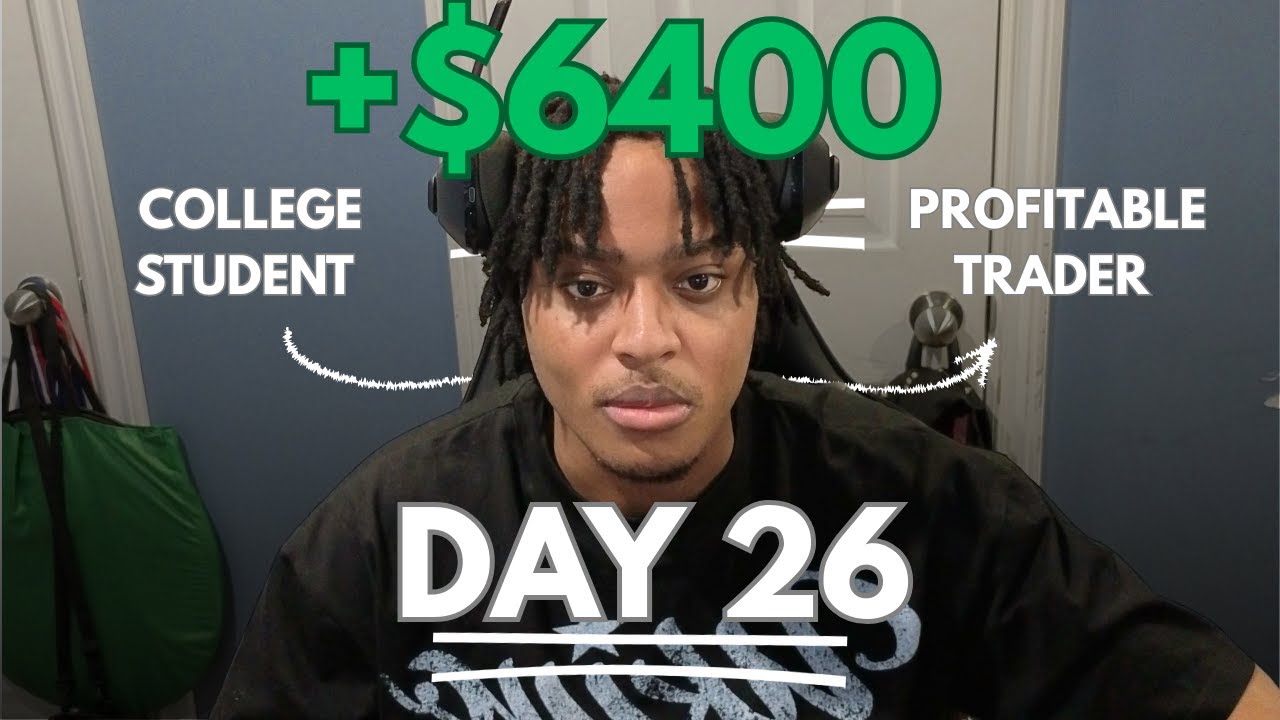 College Student makes +$6400 Day Trading During Christmas |Day 26 of trying to get  a Payout