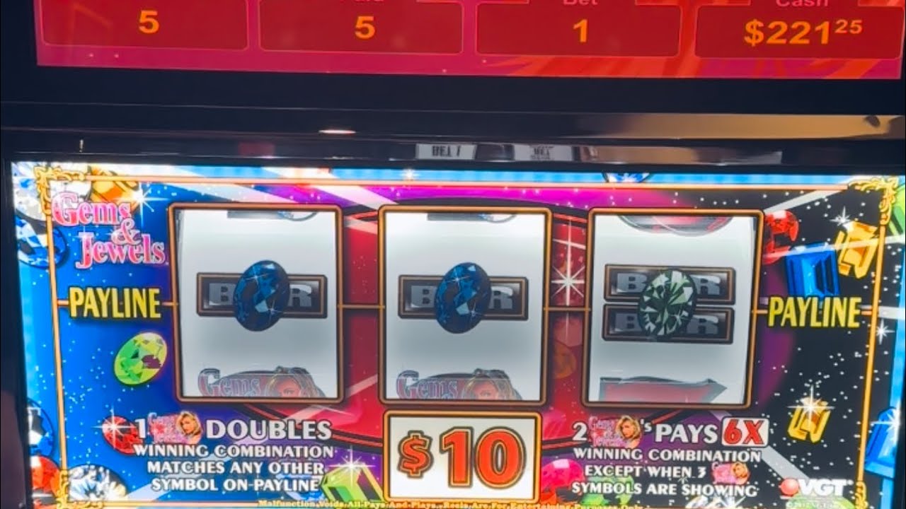 $10 Gems and Jewels Vgt Bingo Slot Play Redscreen Run Up #casino #slots #vgt #bingo #redscreen