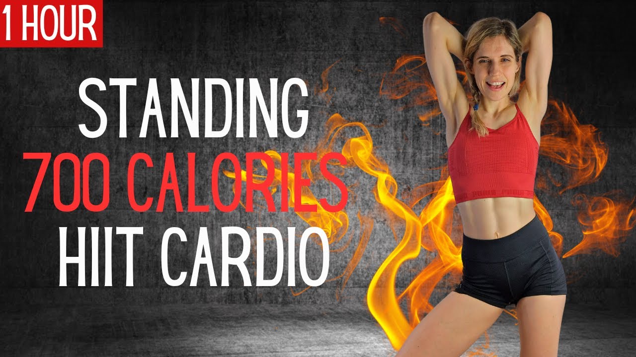 1 HOUR HIIT WORKOUT - ALL STANDING - BURNS 700 CALORIES - NO REPEAT