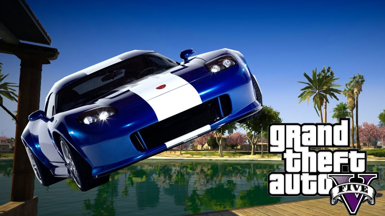 GTA 5 - Banshee stunt test 100% FUN & JUMP
