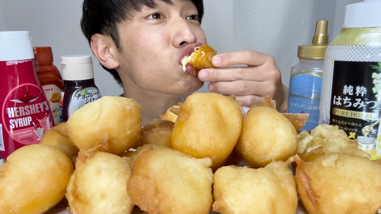 【大食い】上手く揚がりすぎた揚げバターを爆食後、爪付きカニクリームコロッケをまとめて揚げたら大変なことになった