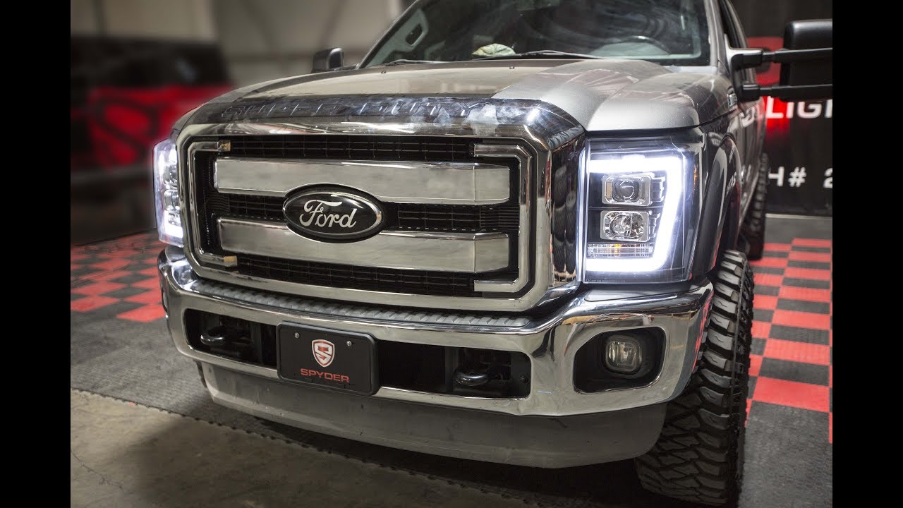 Spyder Auto Installation: 2011-2016 Ford F250 LED Head Light