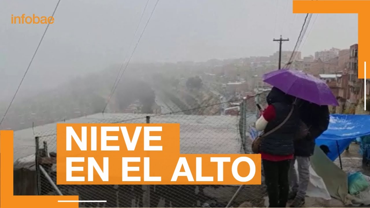 Sorpresiva nevada en Bolivia