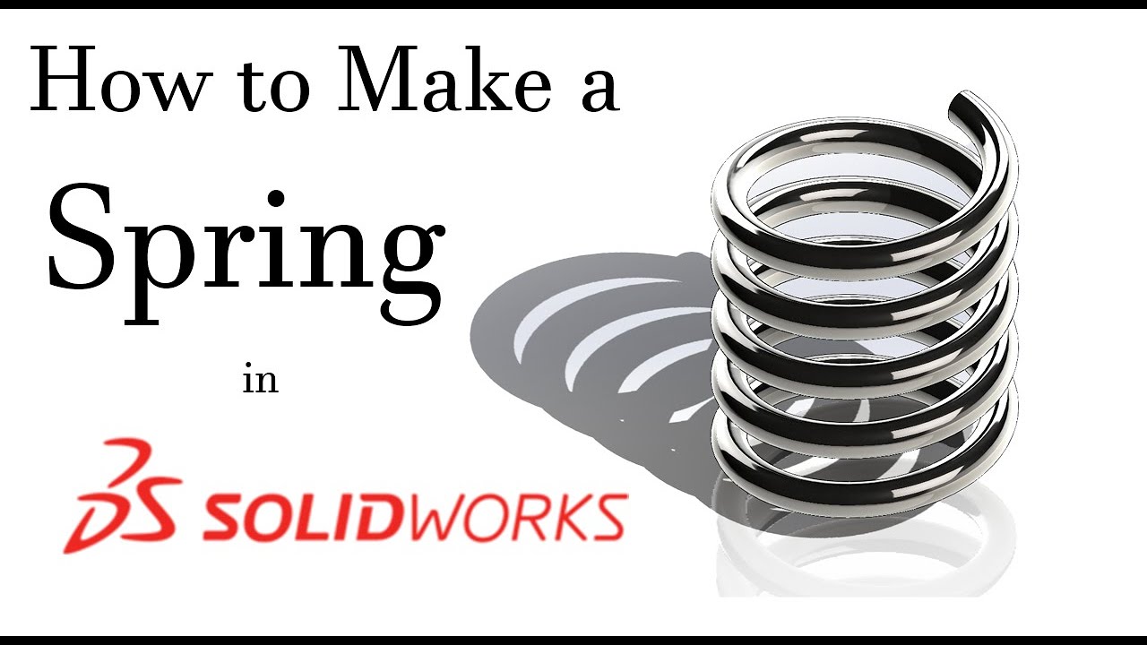 How to make a Spring in SolidWorks - Quick and Simple