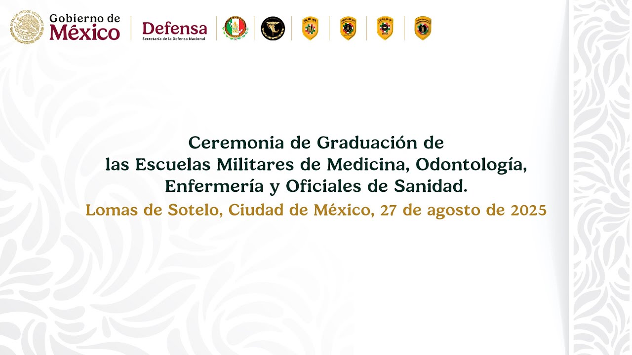 Ceremonia de Graduación de las Esc. Mil. de Medicina, Odontología, Enfermería y Oficiales de Sanidad