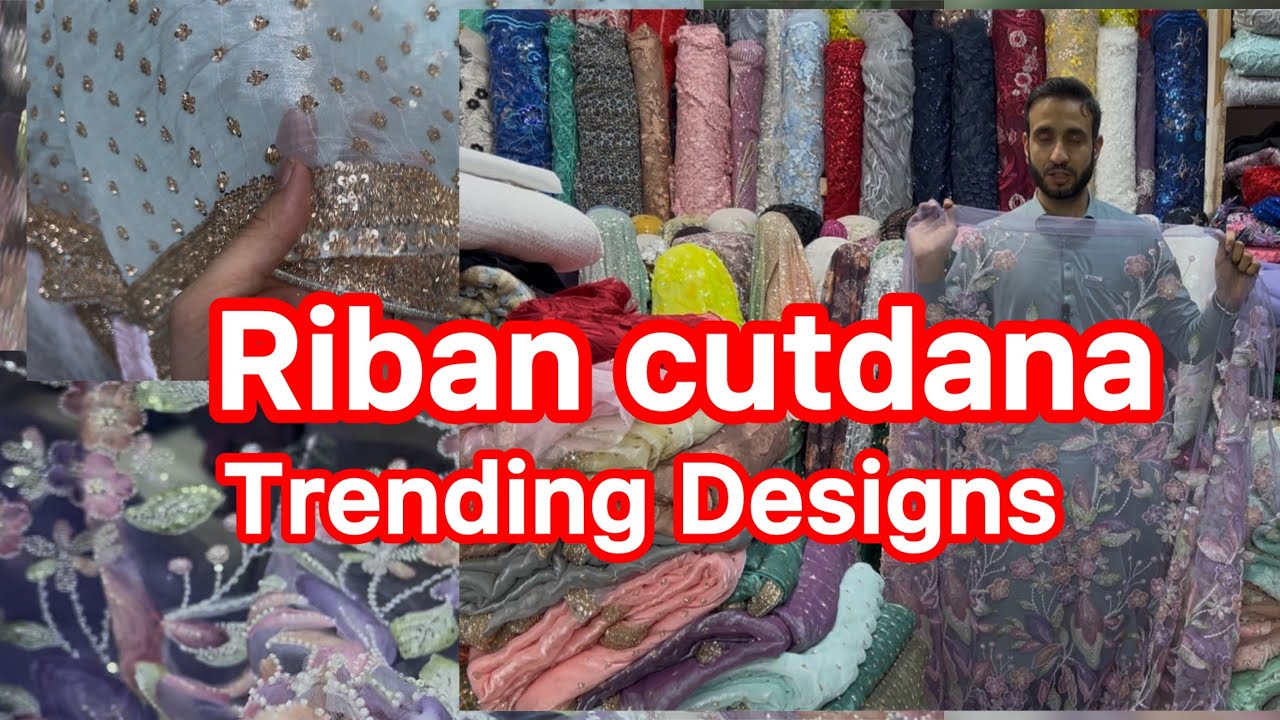New Article Riban work cutdana & Korean shafoon #foryou #dress #fashiondress #onlineshopping #viral 