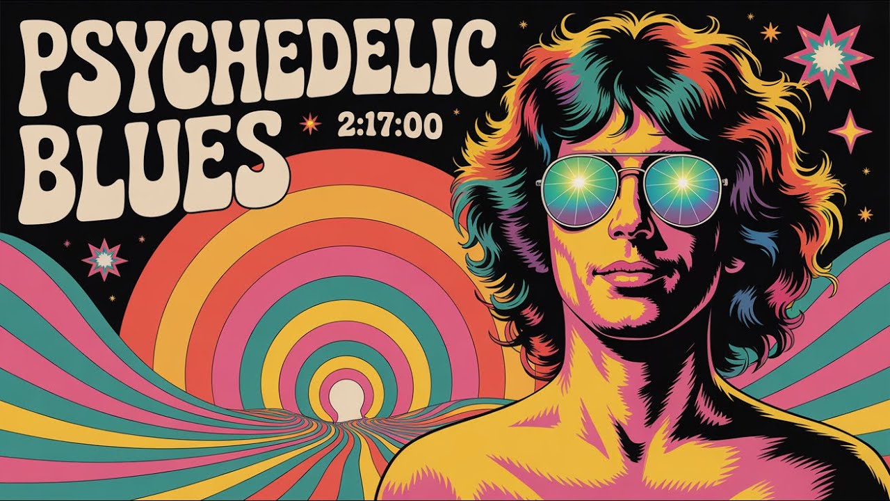 Psychedelic Blues Rock Guitar 🎸 47 Vintage 60s & 70s Jam Songs for Deep Vibes
