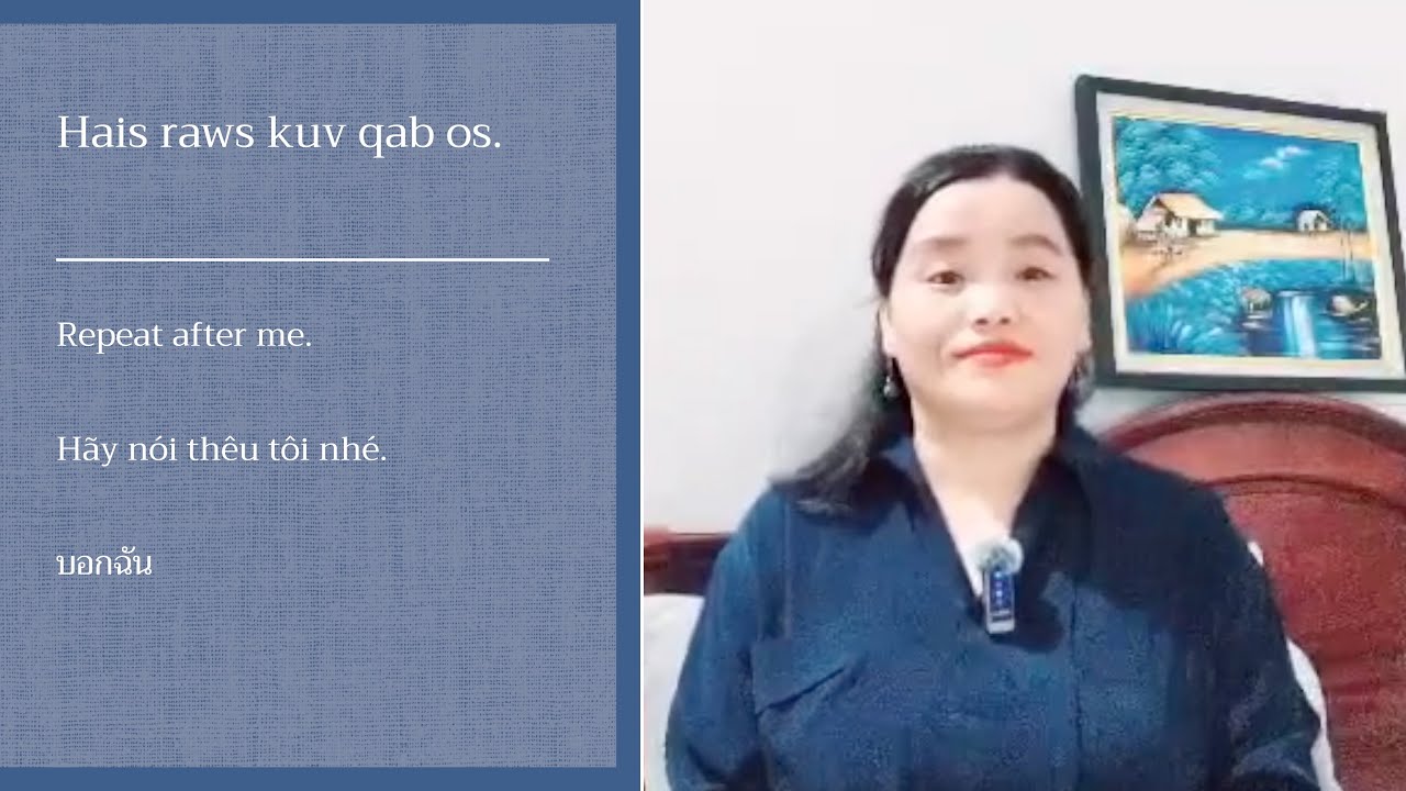 Everyday Hmong - Questions and Answers - Topics: Car, Cooking & Work