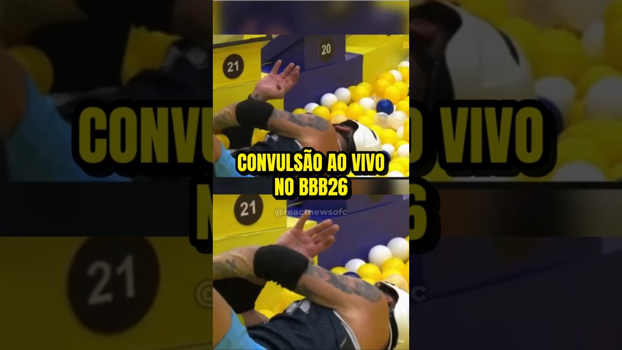 🔴URGENTE! ATOR DA GLOBO PASSA MAL NO BBB 26 #bbb26